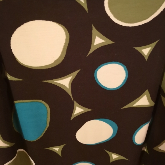 3/4 sleeve a-line polka dot dress - Picture 2 of 7